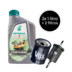 Kit troca de óleo Selênia 5w30 + filtro de combustível (motor Fire/Evo)