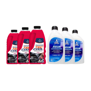 Kit troca de liquido do arrefecimento Tec cool + Tirreno (radiador)