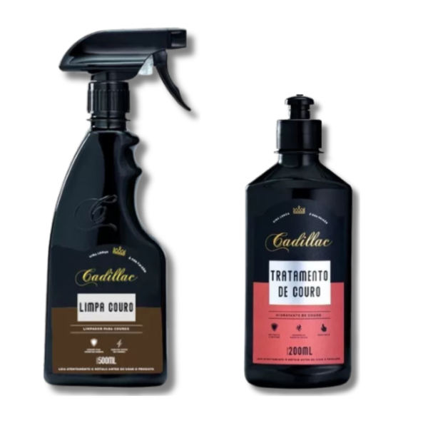 Kit Couro Cadillac – Limpa Couro + Tratamento de Couro