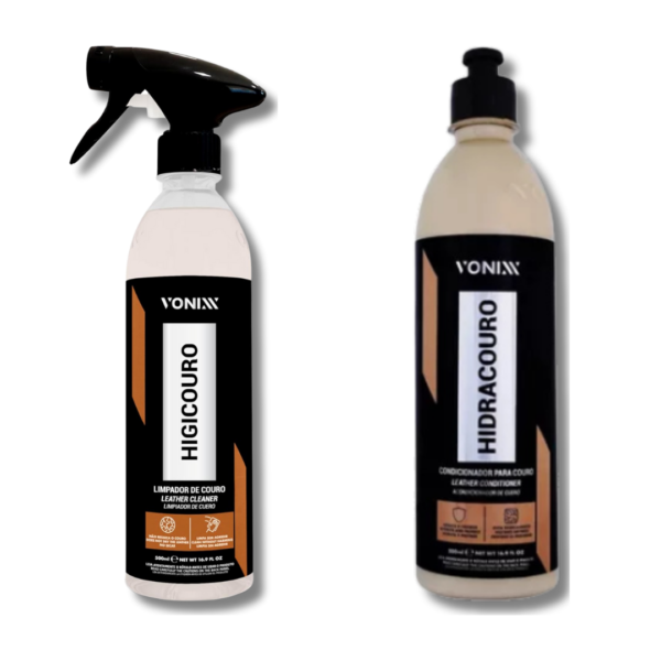 Kit Hidracouro Vonixx – Limpeza e Hidratação para Couro