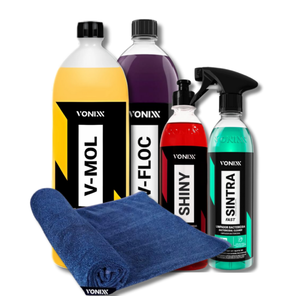 Kit Limpeza Automotiva Premium Vonixx – Completo para Lavagem e Proteção