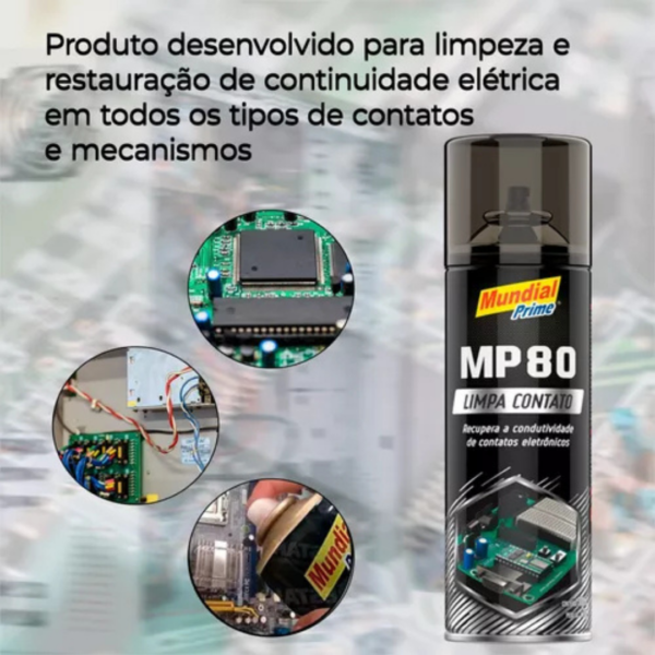 Limpa Contato MP 80 Mundial – Limpeza e Restauração Elétrica - Imagem 2