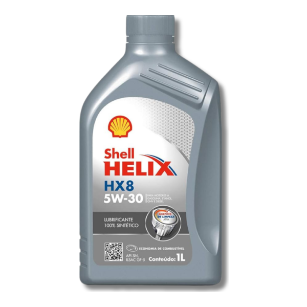 1Lt Lubrificante Shell Helix HX8 5W30 SN – Óleo Sintético